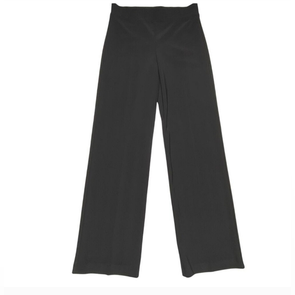 Joseph Ribkoff Black Lined Split Ankle Pull-On Pants Women’s Size 14 Stretch - Picture 1 of 7